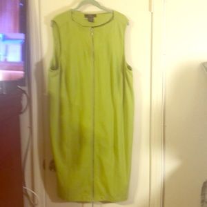 Apple Green suit by Midnight Velvet